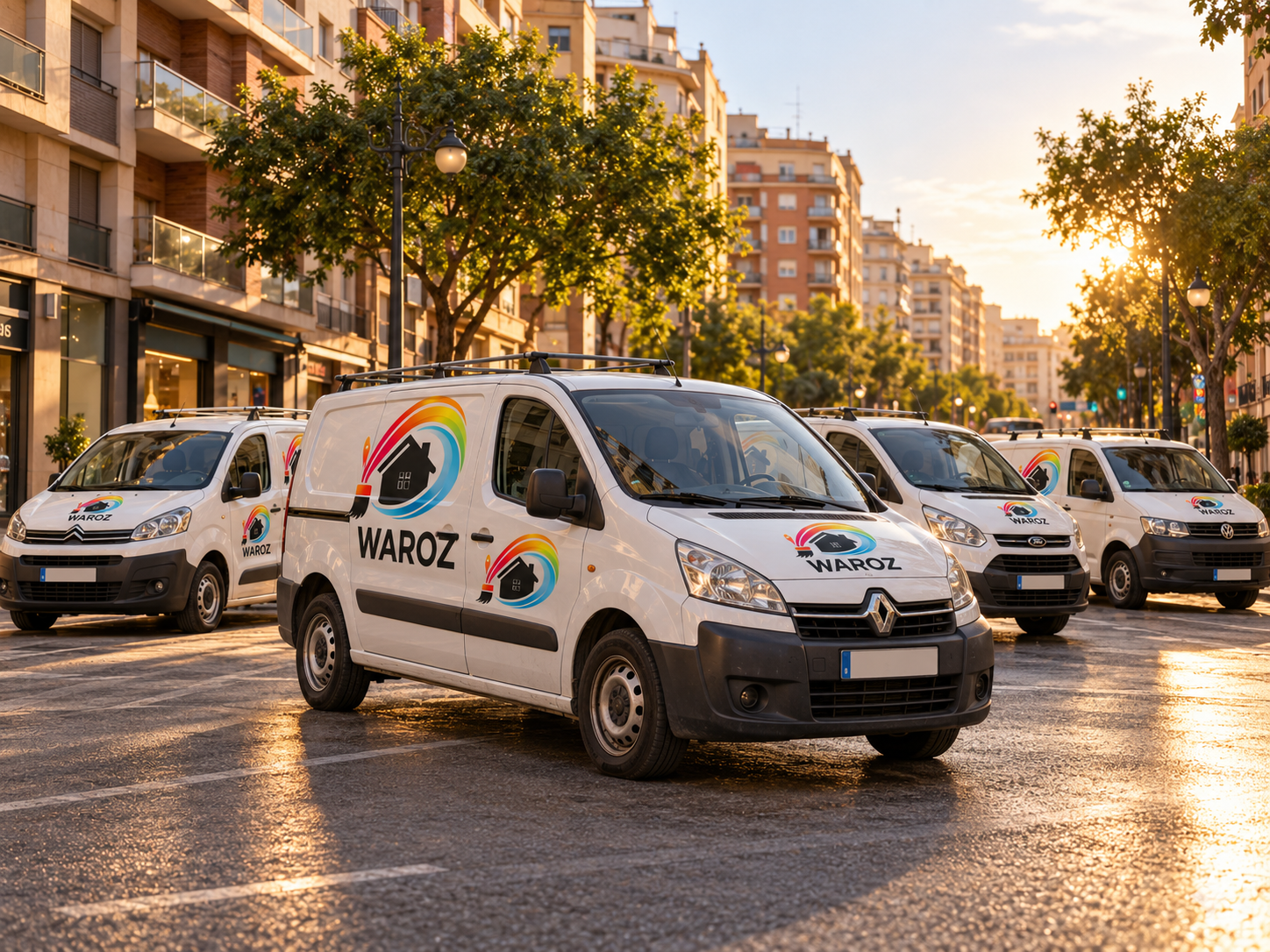 Rotulación comercial de flotas de vehículos realizada por Rotulart en Murcia